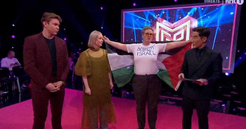 נורווגיה: מפגינים פרו פלסטינים פרצו לשידור החי של קדם האירוויזיון